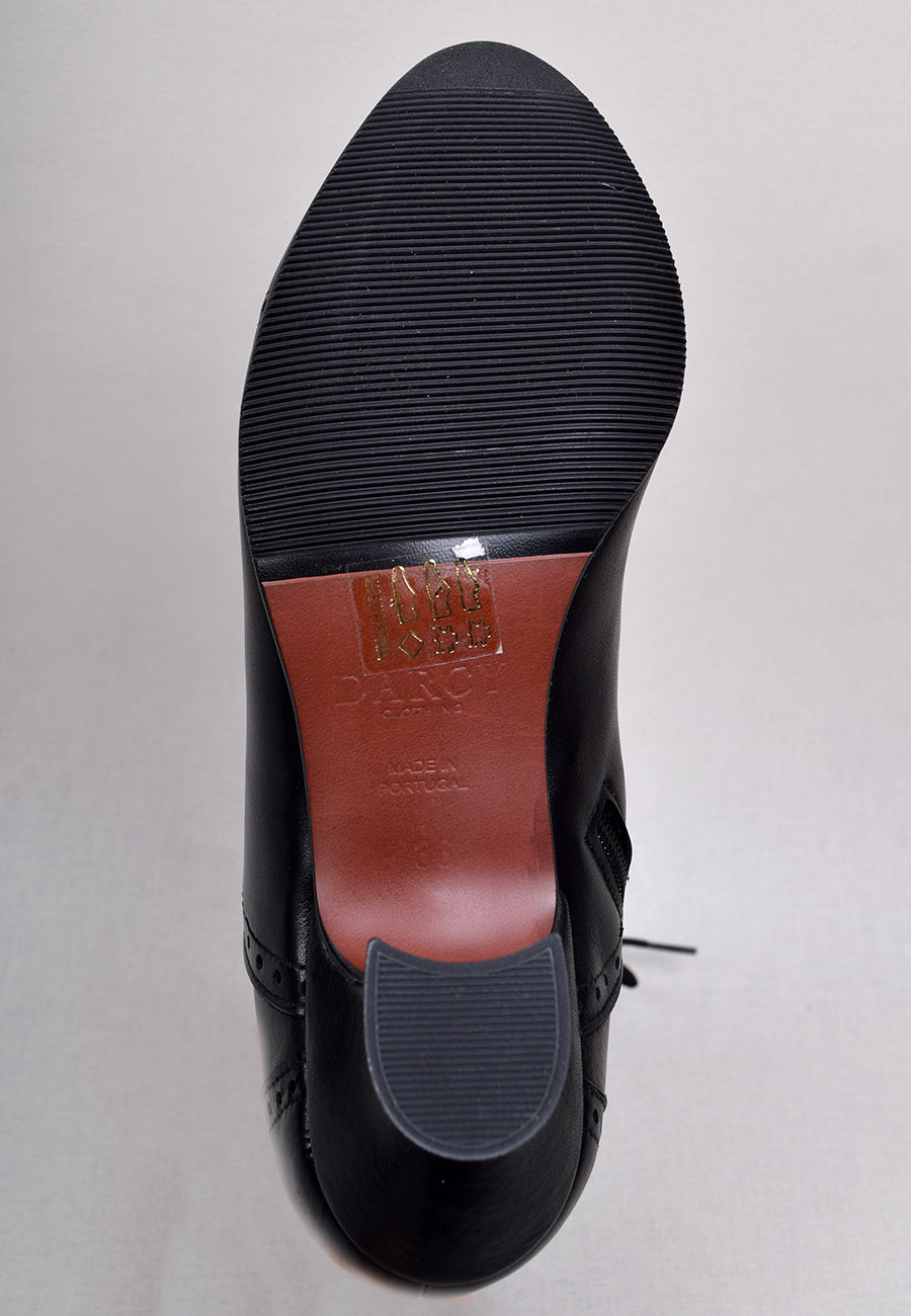 Victorian Side Zip Leather Boots (SP1910Z)